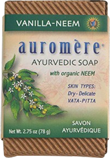 Auromere Vanilla Neem Soap for Aging Skin